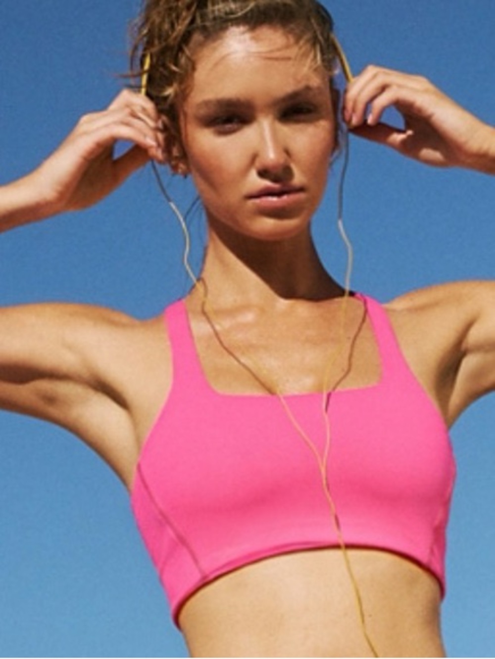 FP MOVEMENT BY FREE PEOPLE NEVER BETTER SQUARE NECK SPORTS BRA, XL